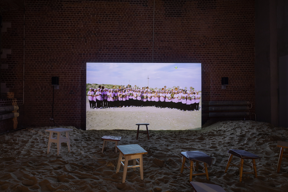 “Mirage” installation at the Main Project of the VII Moscow International Biennale for Young Art at the Museum of Moscow,