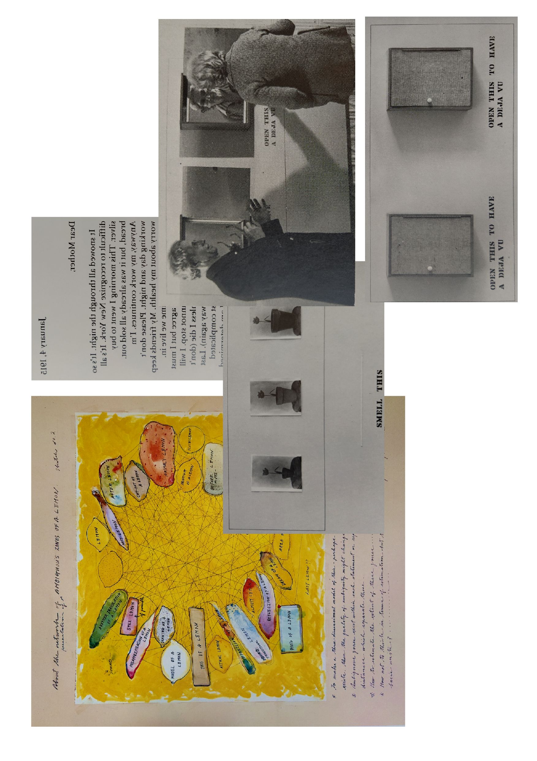 «The Mechanism of Meaning, Work in Progress (1963-71, 1978), Based on a method of Arakawa» (1979)
