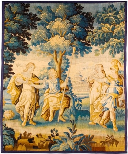 Шпалера «Суд Париса» (?)Франция или Фландрия, конец XVII в. 223×179 см24 сентября 2013 г., Лондон, аукцион Sotheby’s, лот