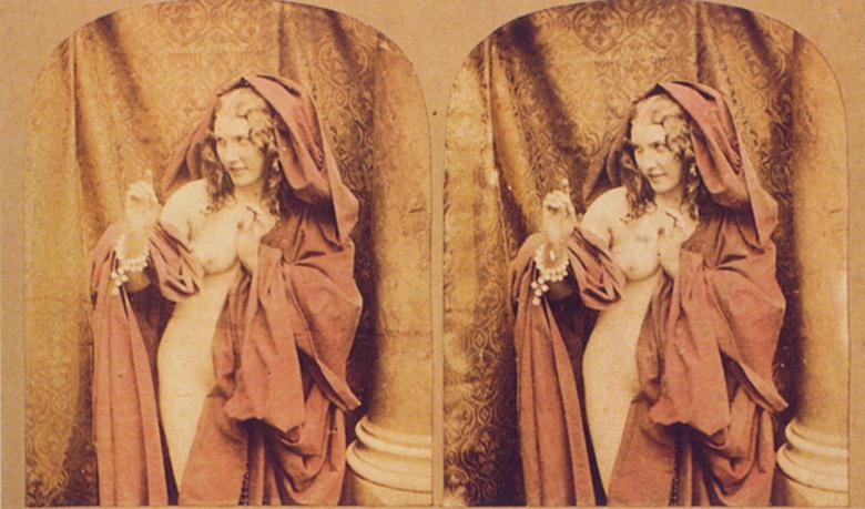 Карточка для стереоскопа (приблизительно 1860 год)