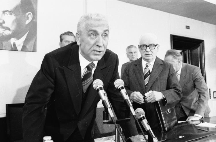 Первый секретарь ПОРП Э. Герек 24 августа 1980 года