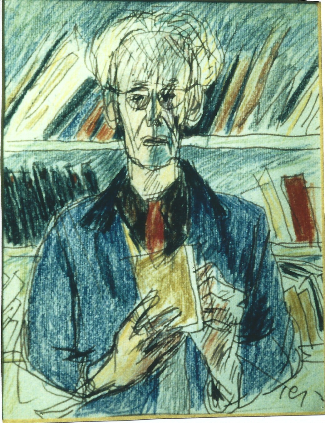<i>Юзеф Чапский, Автопортрет, 1973 год</i>