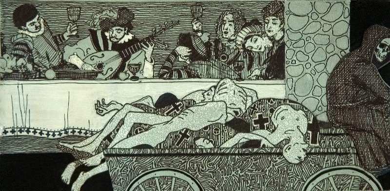 И.Ф.Рерберг. Пир во время чумы