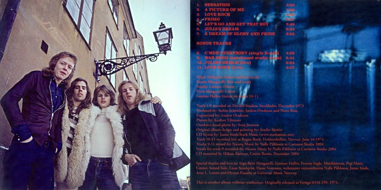 Внутренний разворот альбома "A Dream Of Glory and Pride"