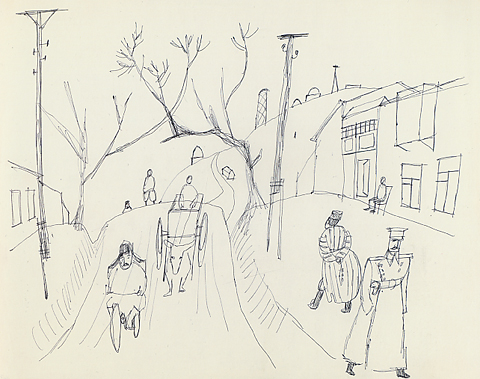 Дорога, Самарканд, СССР, 1956 г.