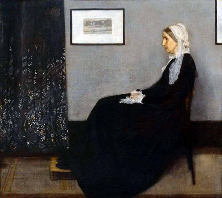 "Аранжировка в сером и черном. Мать Уистлера" Дж Уистлер, 1871