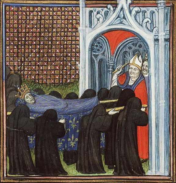 Virgil Master. Похоронная процессия короля Иоанна II. 1410.