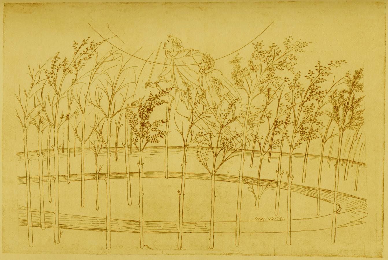 Sandro Botticelli - A Divine Comedy Drawing