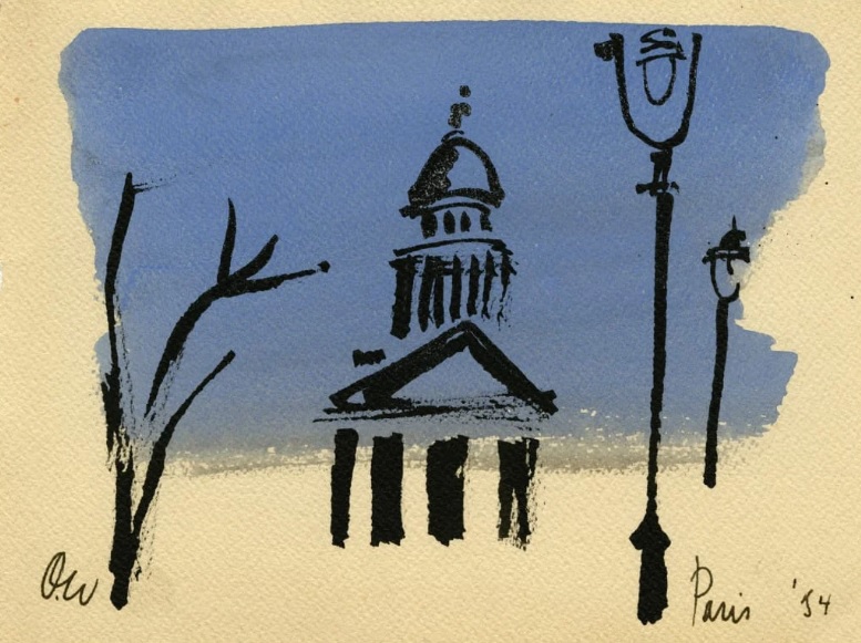 Открытка из Парижа © Beatrice Welles Inc. and the Estate of Orson Welles. Taken from Orson Welles Portfolio by Simon Brau