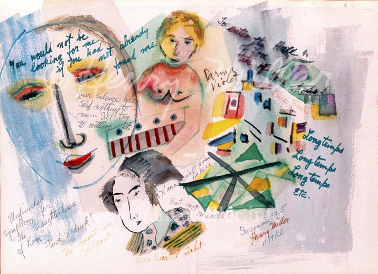 <i>Картина Генри Миллера из цикла "Бессонница".</i>