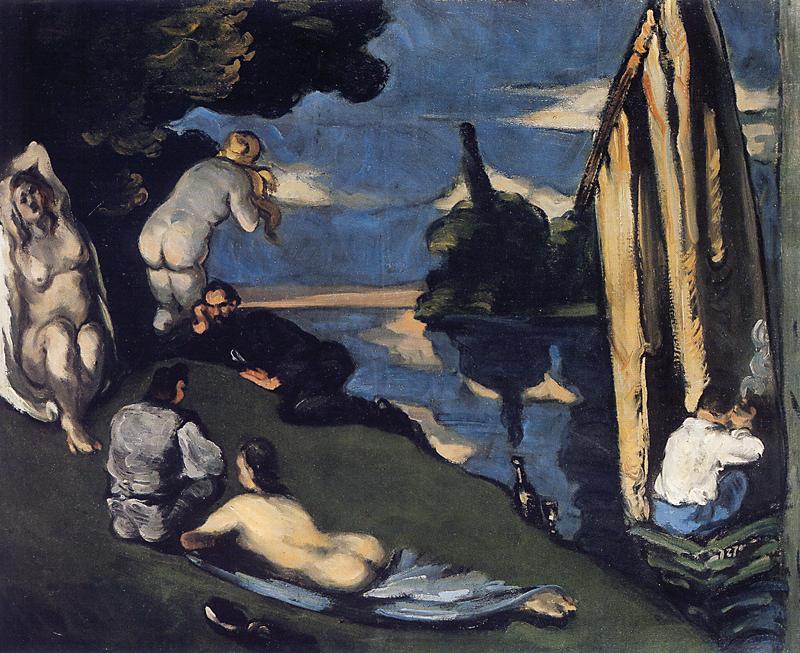 Поль Сезанн "Пастораль", 1870 г.