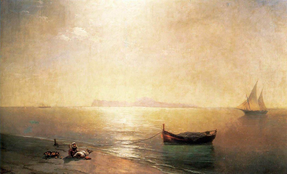 Идиллический пейзаж И.К.Айвазовского «Штиль» (1837)