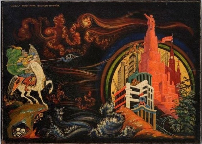 лаковая миниатюра П.Д.Баженова (1904-1941)