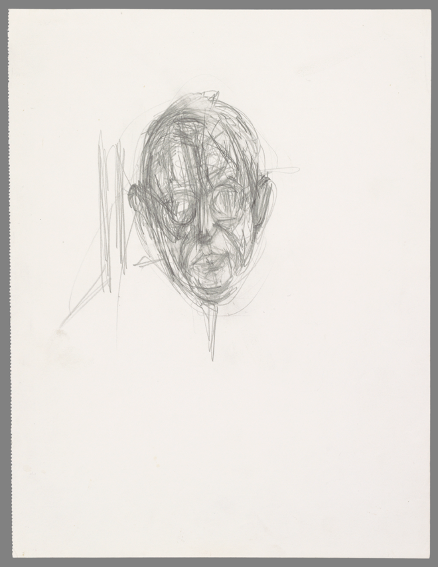 Голова Жан-Поль Сартра, 1949.