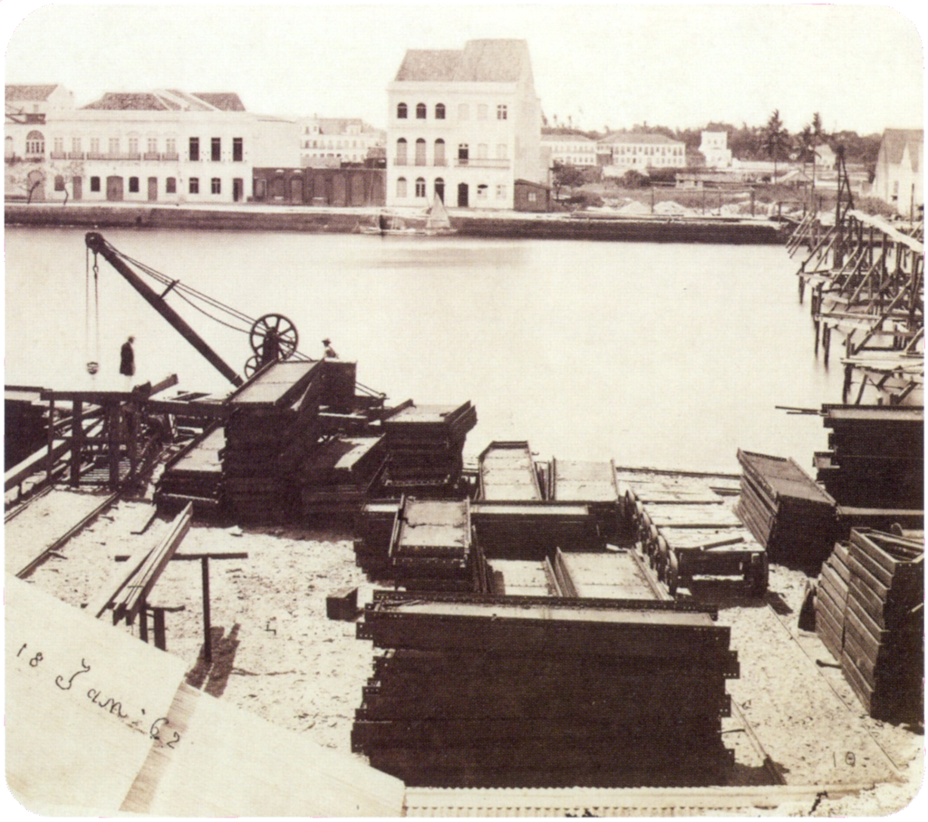 Доки в&nbsp;порту Рио-де-Жанейро, 1862&nbsp;год. 
