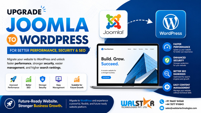 Upgrade Joomla to WordPress for Better Performance, Security & SEO