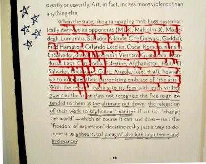 Frances Stark, Ian F. Svenonius’s “Censorship Now”