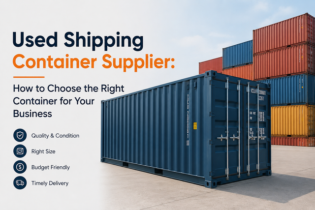 Used Shipping Container Supplier: How to Choose the Right Container for Your Business