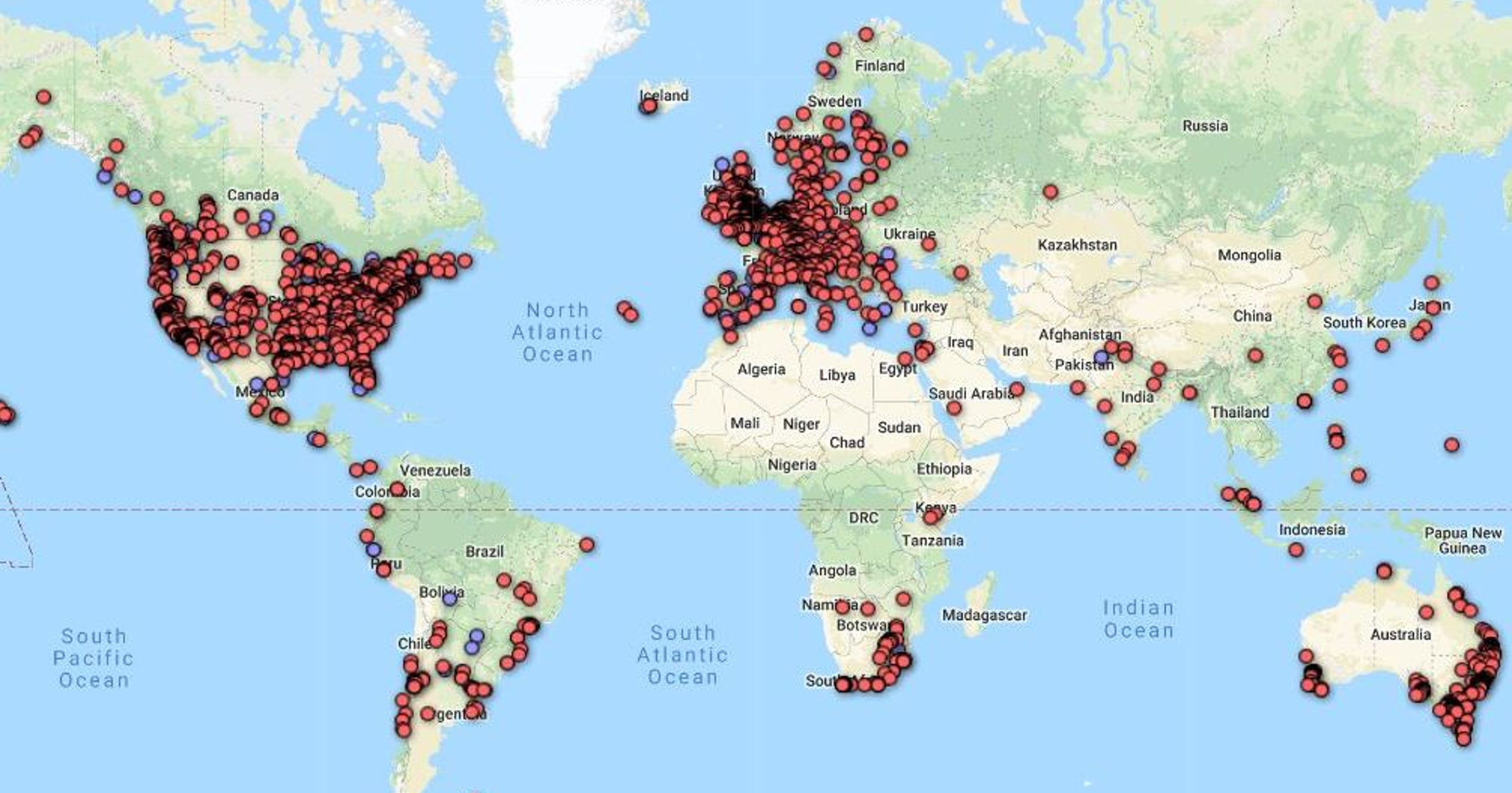 Карта из&nbsp;пользовательской базы данных Гула Земли