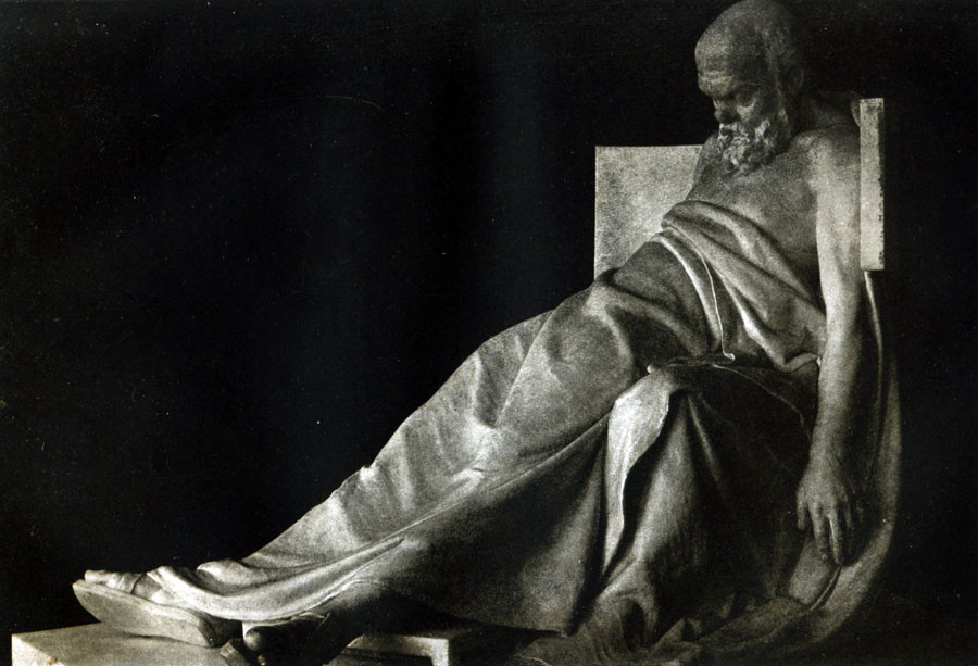 Смерть Сократа, 1875. Скульптор&nbsp;— Марк Антокольский.