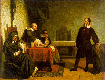 Галилей на&nbsp;суде инквизиции, картина работы Кристиано Банти, 1857&nbsp;г.
