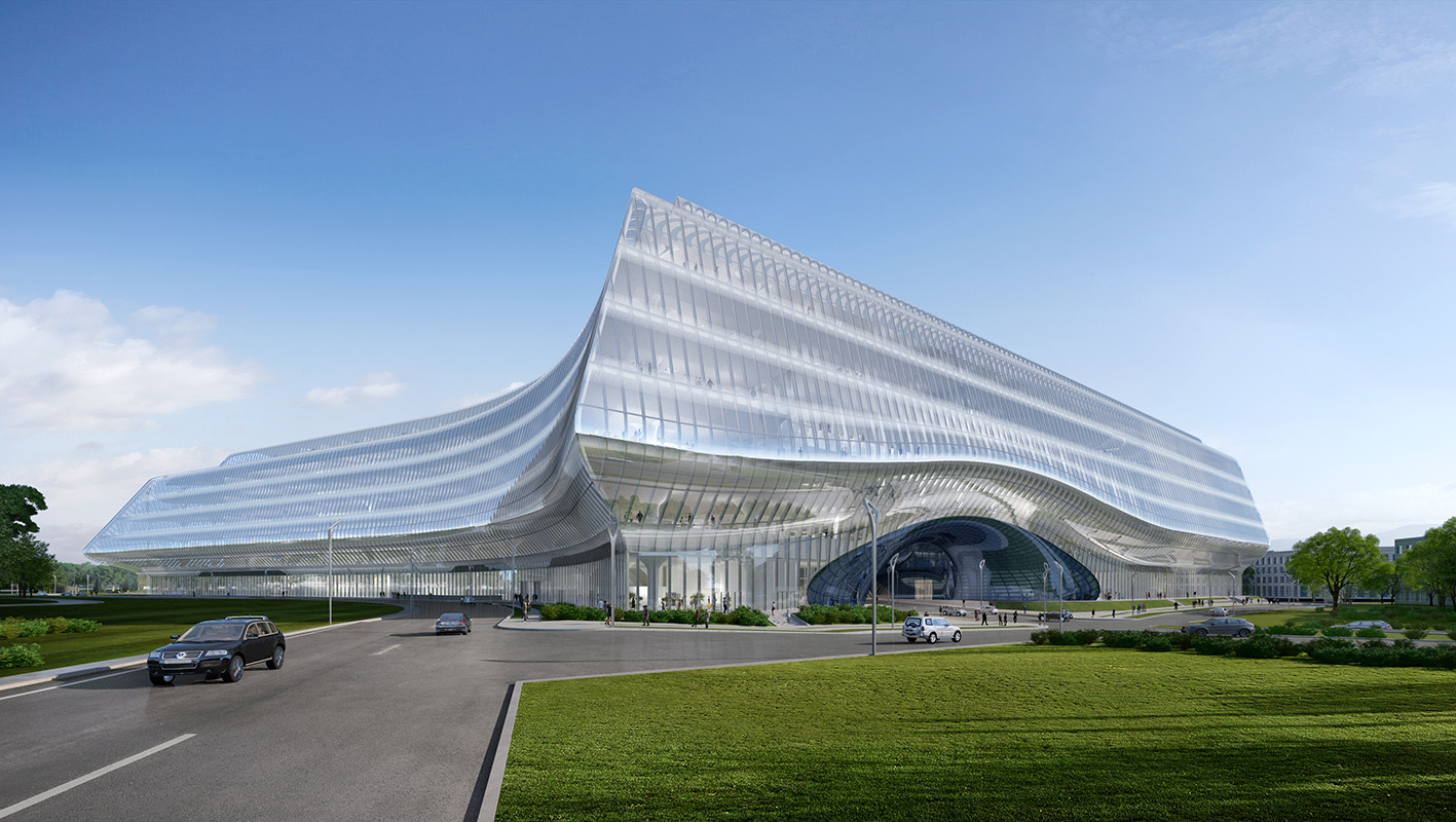 рендеры для Сбера в&nbsp;Сколково от&nbsp;бюро Zaha Hadid Architects