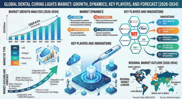 Dental Curing Lights Market Growth Analysis, Dynamics, Key Players and Innovations, Outlook and Forecast 2026-2034