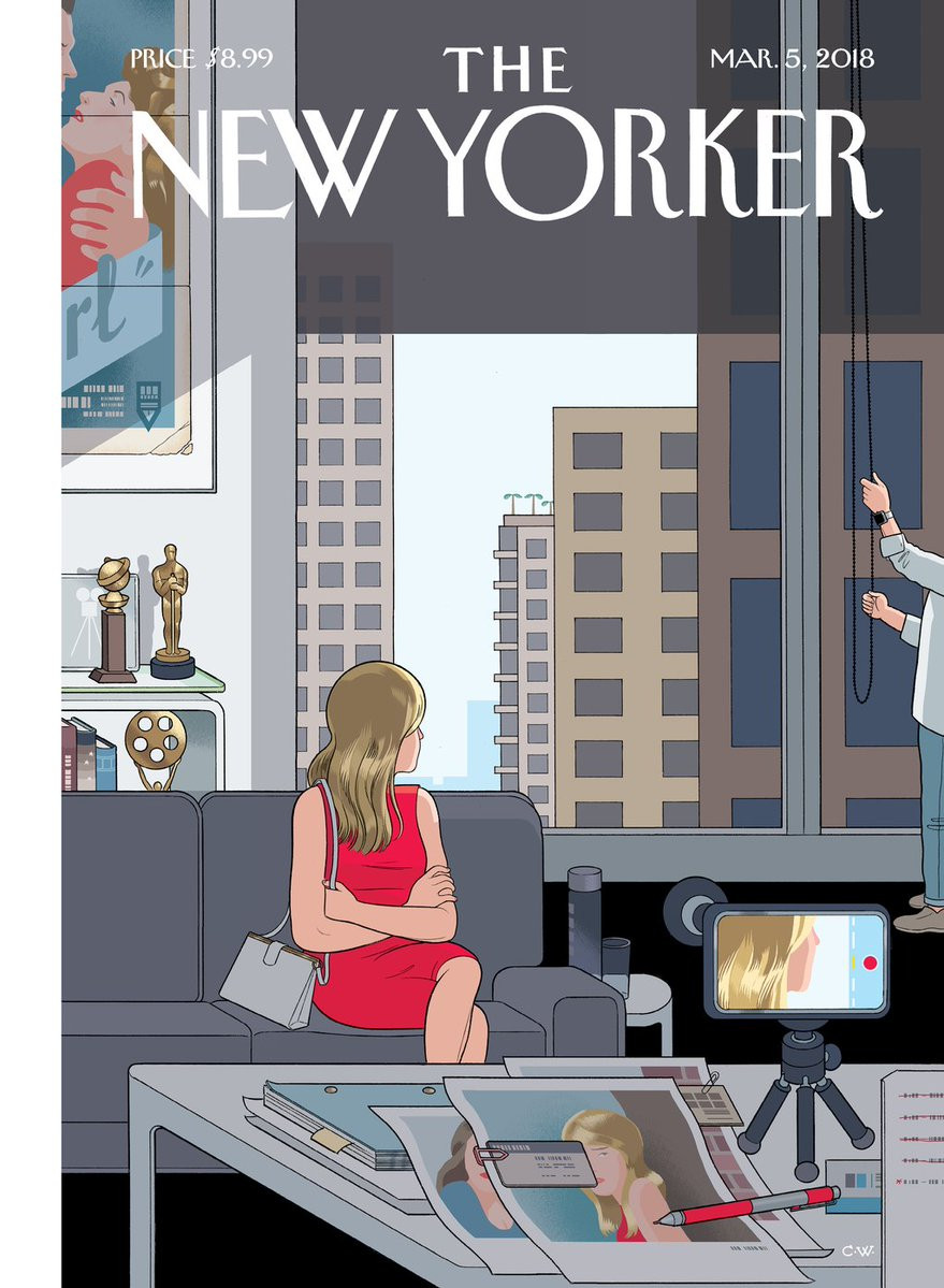 Chris Ware, “Golden Opportunity” —cвежая обложка The New Yorker за&nbsp;шесть дней до&nbsp;церемонии «Оскар.»
