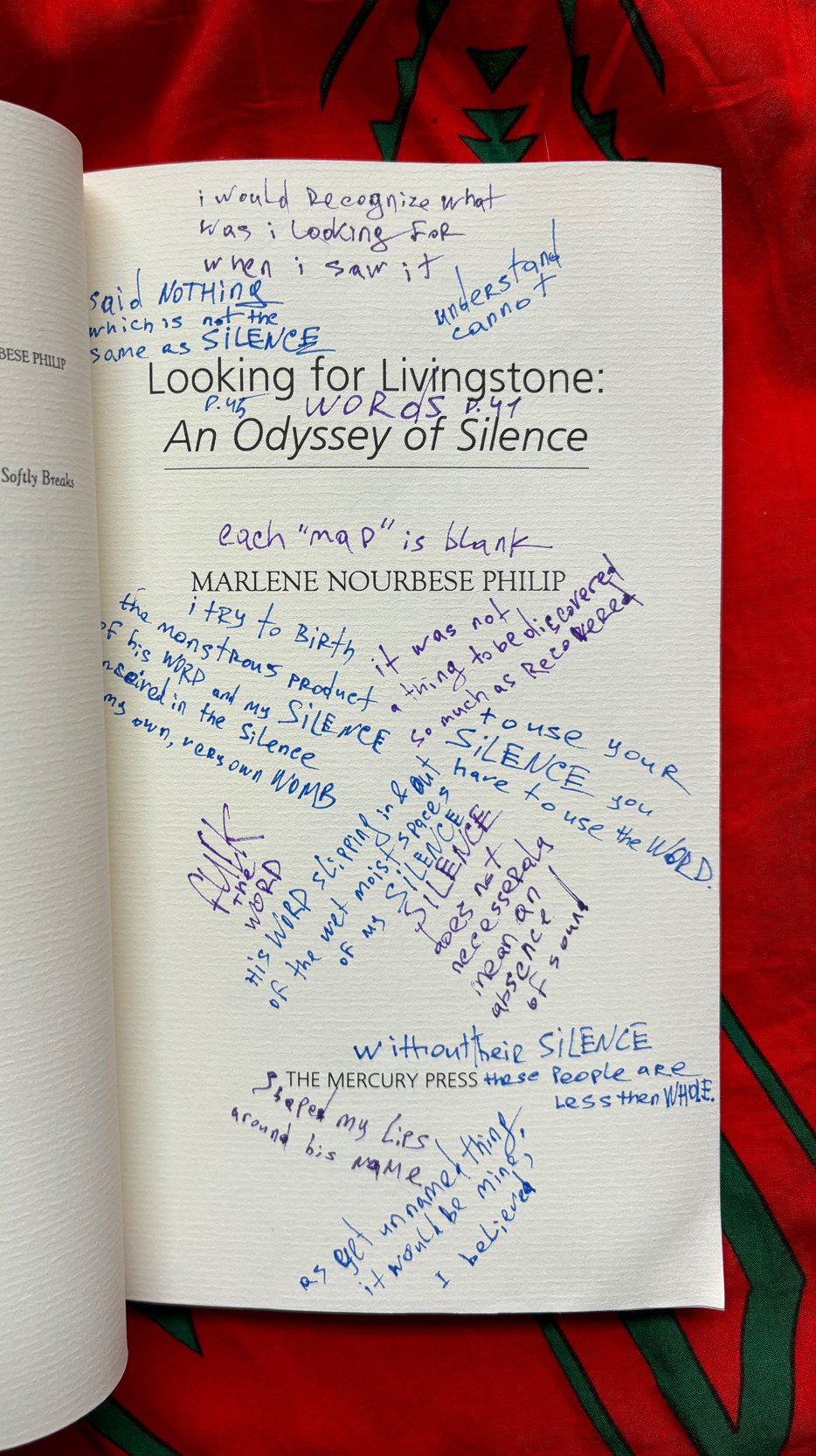 M. NourbeSe Philip, Looking for Livingstone: An Odyssey of Silence 