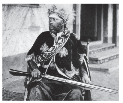 Менелик II (1844–1913)&nbsp;— правитель Шоа, в&nbsp;1889&nbsp;г., после смерти Йоханнеса IV стал императором Эфиопии.