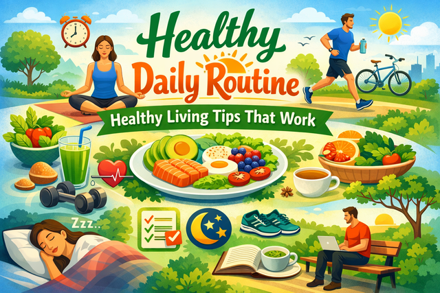 Healthy Daily Routine: Healthy Living Tips That Work