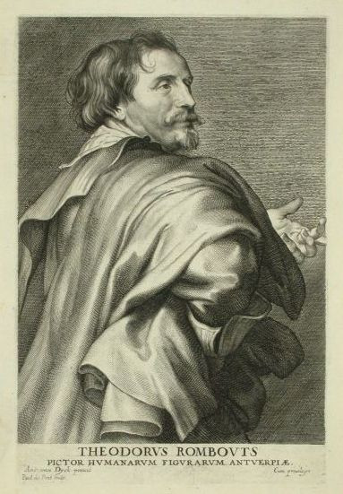 Теодор Ромбоутс Гравюра Паулюса Понтиуса (1603-1658)