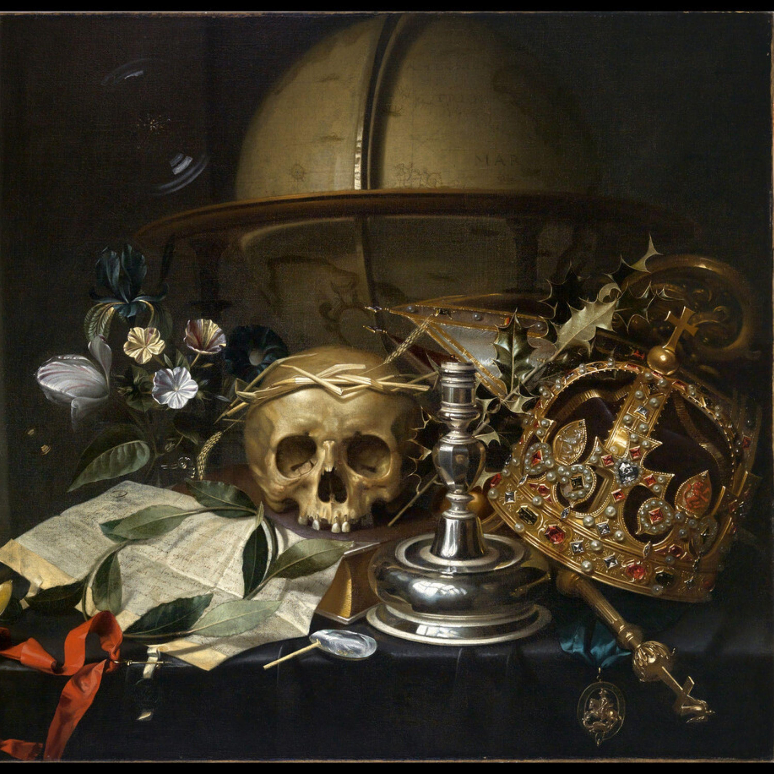 Рис.&nbsp;3. Хендрик Андриссен. Натюрморт vanitas. Около&nbsp;1650&nbsp;г.&nbsp;Масло, холст. 65 × 86&nbsp;см.&nbsp;Художественный музей колледжа Маунт-Холиок (Массачусетс, США) [20]