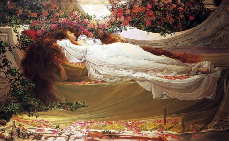 Джон Уильям Уотерхаус. Спящая красавица. 1900-1915