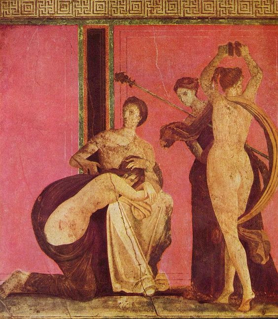 Фреска на&nbsp;вилле Мистерий, Помпеи, 1 век до&nbsp;нашей эры