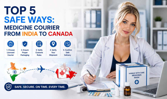 Top 5 Safe Ways: Medicine Courier from India to Canada