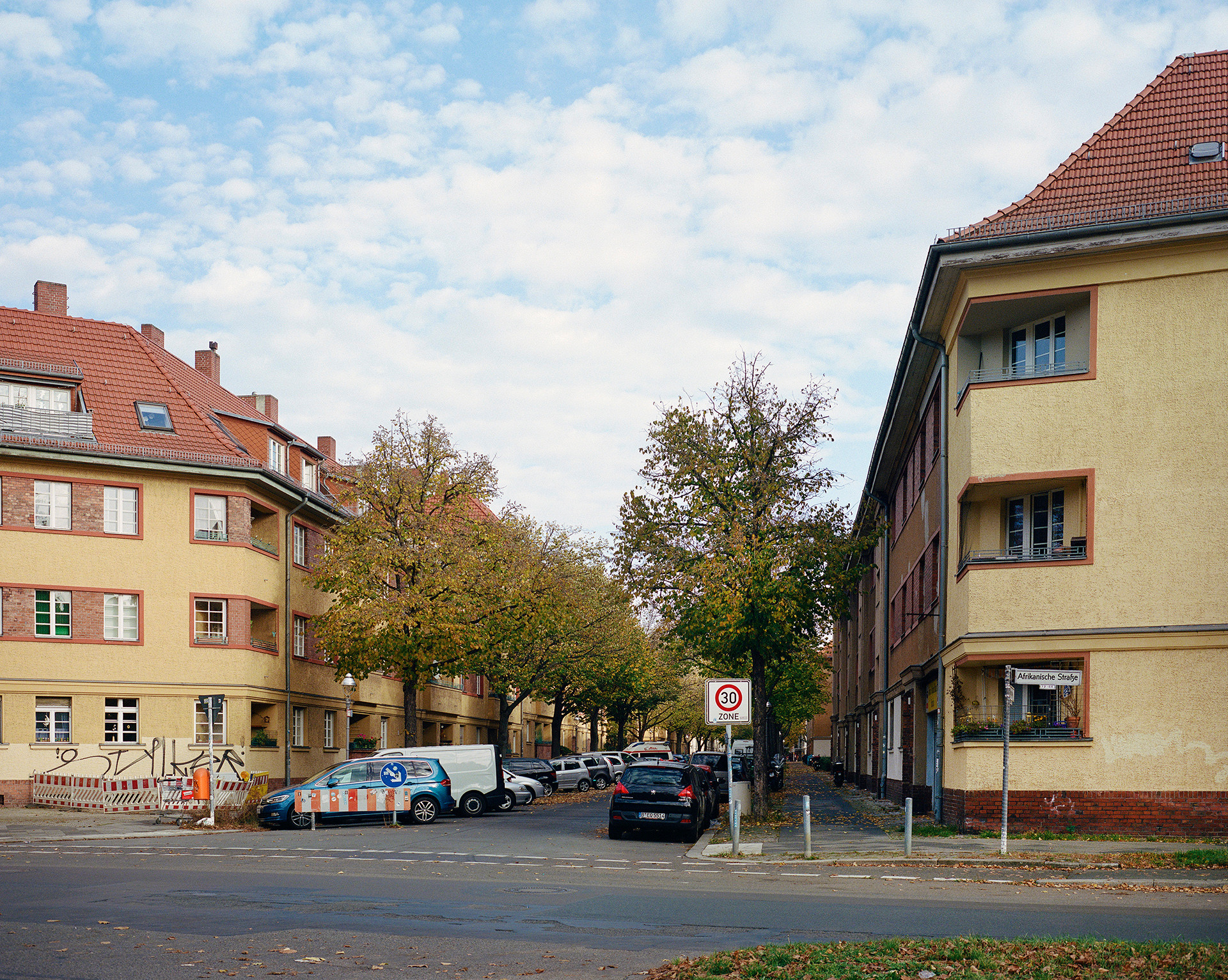 Intersection of Sansibarstraße (Zanzibar Street) and Afrikanische Straße (African Street) in Berlin’s Afrikanisches Viertel (African Quarter)