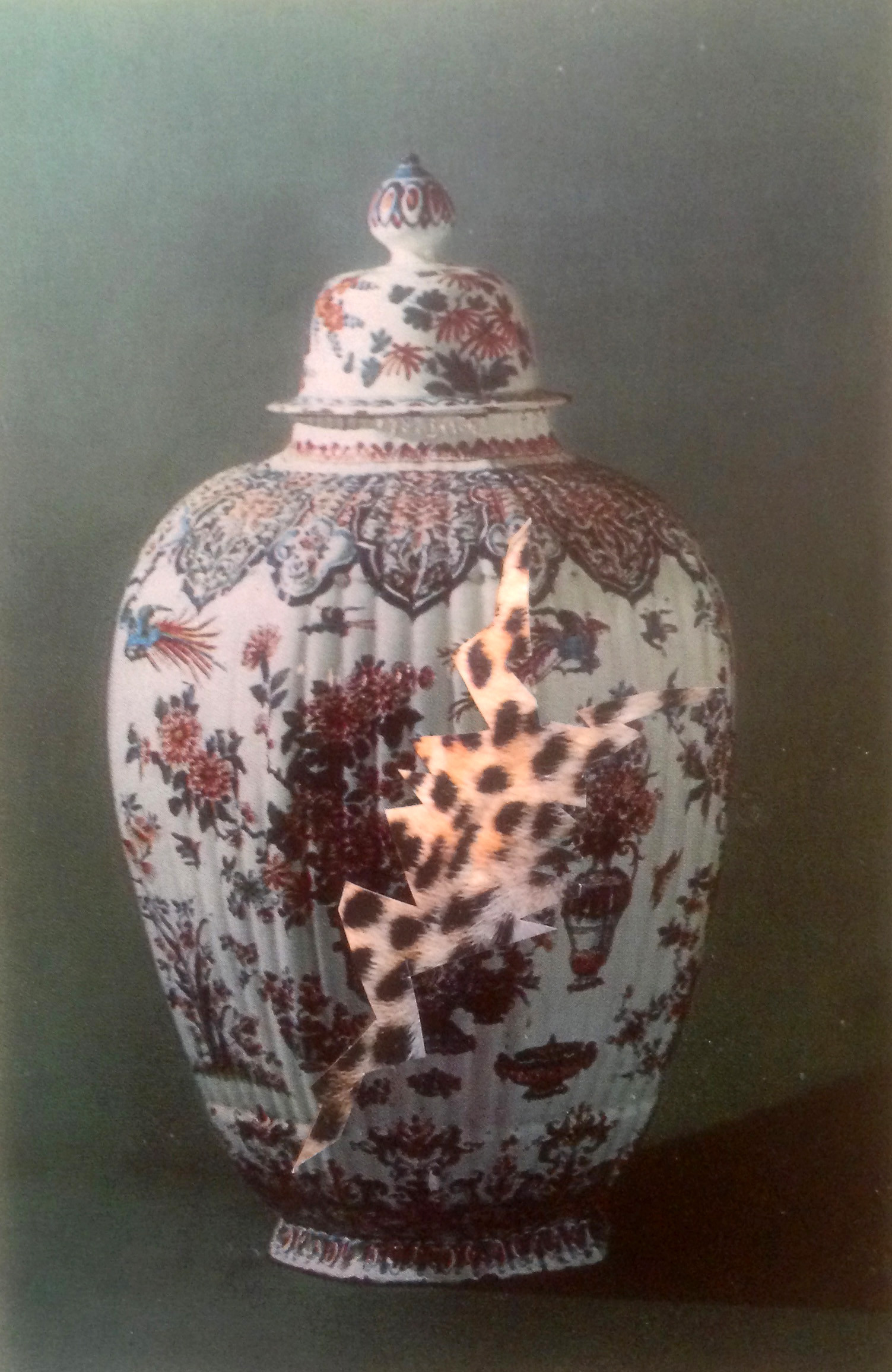Владимир Фёдоров. Леопардовый разлом. Коллаж. 9×14, 2016 