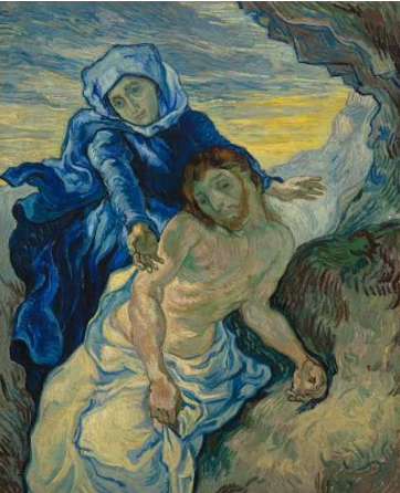 Винсент Ван Гог. «Пьета (по Делакруа)». 1889. Van Gogh Museum, Amsterdam (Vincent van Gogh Foundation).