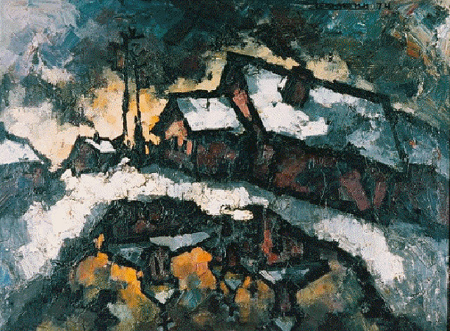 Оскар Рабин, Лианозово, 1974