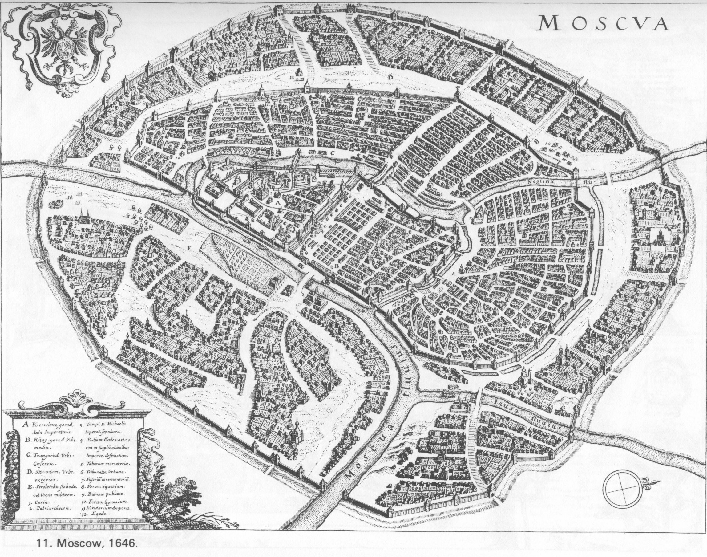 Карта Москвы в&nbsp;XVI веке
