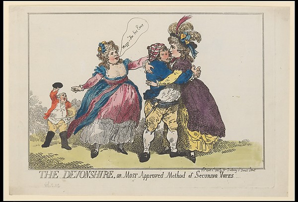 The Devonshire, or Most Approved Method of Securing Votes, 1784