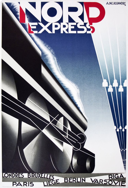 A.M.&nbsp;Cassandre&nbsp;— Nord Express Paris&nbsp;— Varsovie (1927)