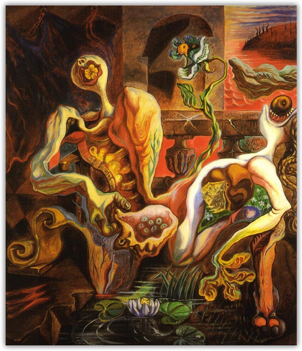 Андре Массон "Метаморфозы влюблённых", 1938 год. 