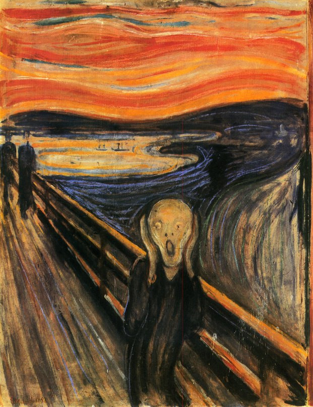  Edvard Munch «The Scream», 1893, National Gallery, Oslo, Norway