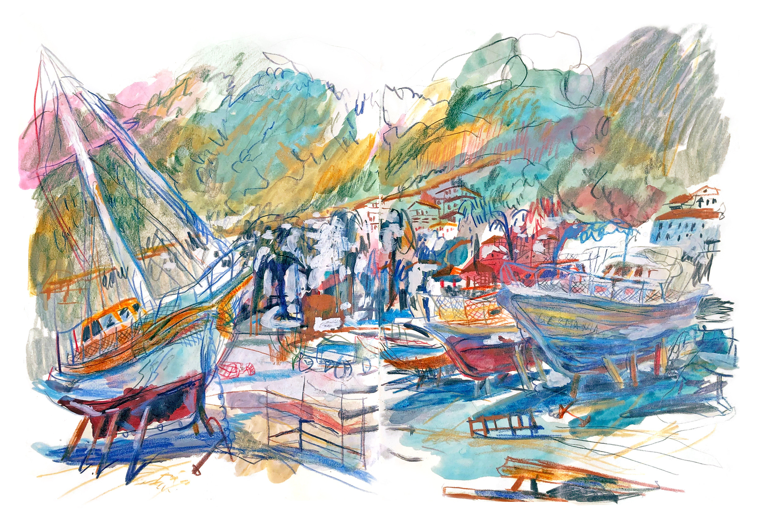 Nadine Dhiver, “Boats as homes”, 2022