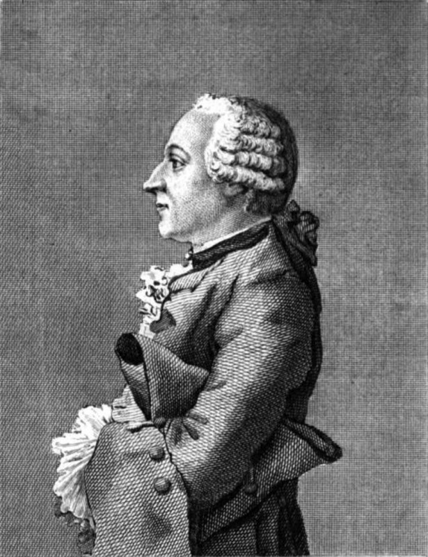 Барон Фридрих Мельхиор Гримм, гравюра 1769&nbsp;г.
