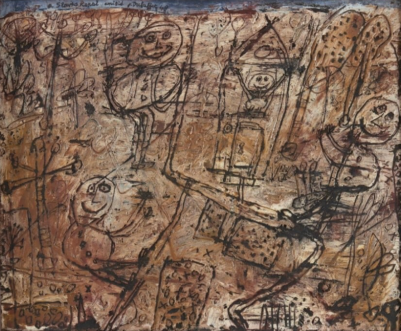 Petit paysage avec personnages (1949). Jean Dubuffet