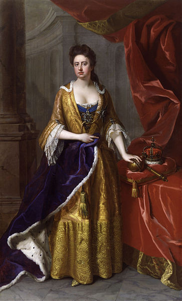 Королева Анна. Портрет работы Михаэля Даля (1705)