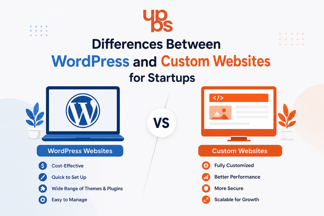 Differences Between WordPress and Custom Websites for Startups